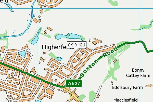 SK10 1QU map - OS VectorMap District (Ordnance Survey)