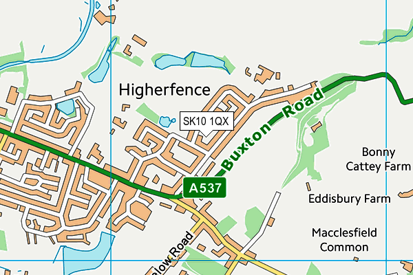 SK10 1QX map - OS VectorMap District (Ordnance Survey)
