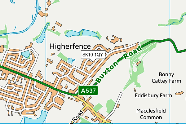 SK10 1QY map - OS VectorMap District (Ordnance Survey)