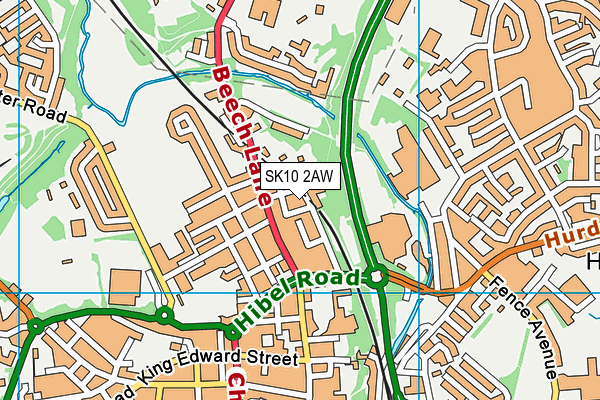 SK10 2AW map - OS VectorMap District (Ordnance Survey) SK10 2AW map - OS VectorMap District (Ordnance Survey)