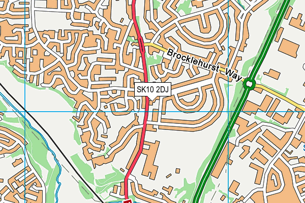 SK10 2DJ map - OS VectorMap District (Ordnance Survey) SK10 2DJ map - OS VectorMap District (Ordnance Survey)
