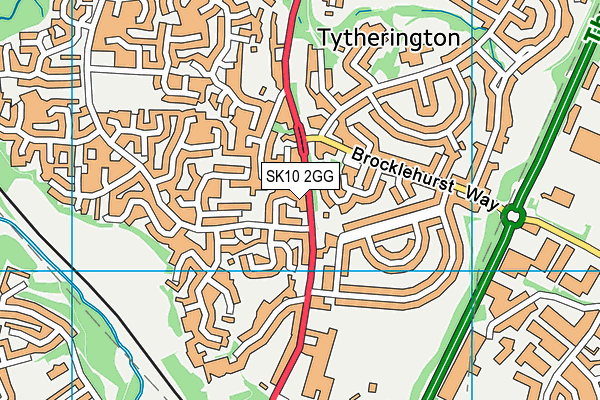 SK10 2GG map - OS VectorMap District (Ordnance Survey) SK10 2GG map - OS VectorMap District (Ordnance Survey)