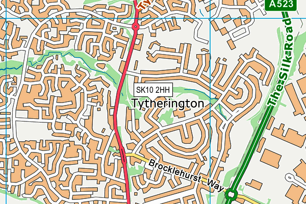 SK10 2HH map - OS VectorMap District (Ordnance Survey) SK10 2HH map - OS VectorMap District (Ordnance Survey)