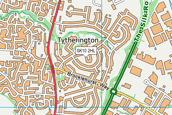 SK10 2HL map - OS VectorMap District (Ordnance Survey) SK10 2HL map - OS VectorMap District (Ordnance Survey)