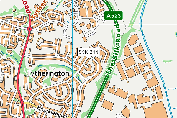 SK10 2HN map - OS VectorMap District (Ordnance Survey) SK10 2HN map - OS VectorMap District (Ordnance Survey)