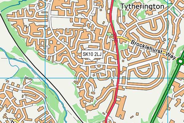 SK10 2LJ map - OS VectorMap District (Ordnance Survey) SK10 2LJ map - OS VectorMap District (Ordnance Survey)