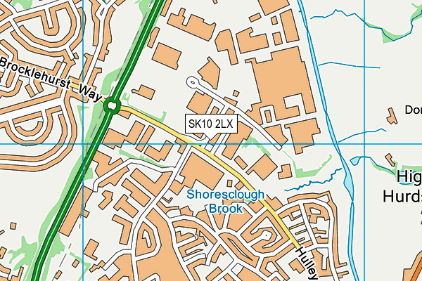 SK10 2LX map - OS VectorMap District (Ordnance Survey) SK10 2LX map - OS VectorMap District (Ordnance Survey)
