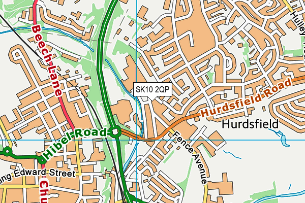 SK10 2QP map - OS VectorMap District (Ordnance Survey)