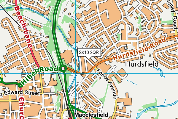 SK10 2QR map - OS VectorMap District (Ordnance Survey)