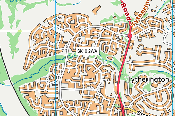 SK10 2WA map - OS VectorMap District (Ordnance Survey) SK10 2WA map - OS VectorMap District (Ordnance Survey)