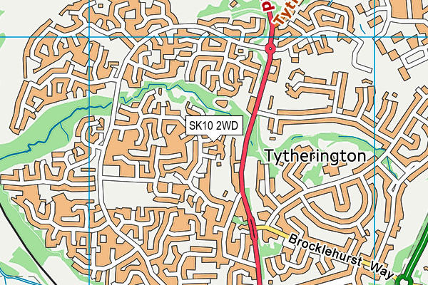 SK10 2WD map - OS VectorMap District (Ordnance Survey) SK10 2WD map - OS VectorMap District (Ordnance Survey)