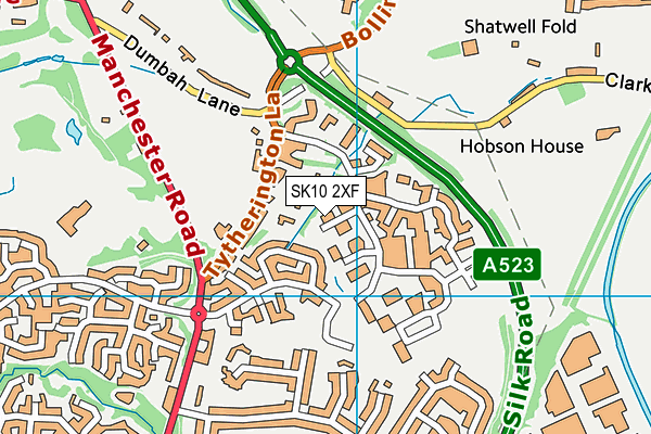 SK10 2XF map - OS VectorMap District (Ordnance Survey) SK10 2XF map - OS VectorMap District (Ordnance Survey)