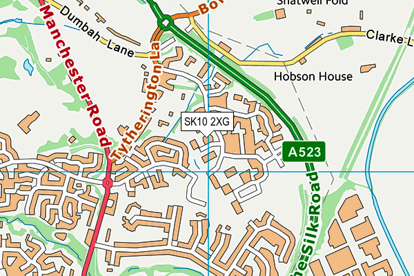 SK10 2XG map - OS VectorMap District (Ordnance Survey) SK10 2XG map - OS VectorMap District (Ordnance Survey)