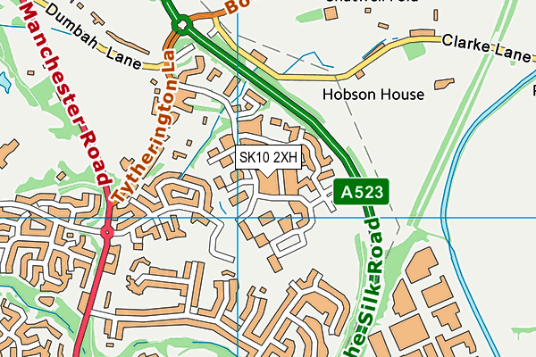 SK10 2XH map - OS VectorMap District (Ordnance Survey) SK10 2XH map - OS VectorMap District (Ordnance Survey)
