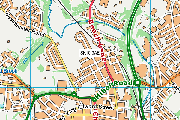 SK10 3AE map - OS VectorMap District (Ordnance Survey) SK10 3AE map - OS VectorMap District (Ordnance Survey)
