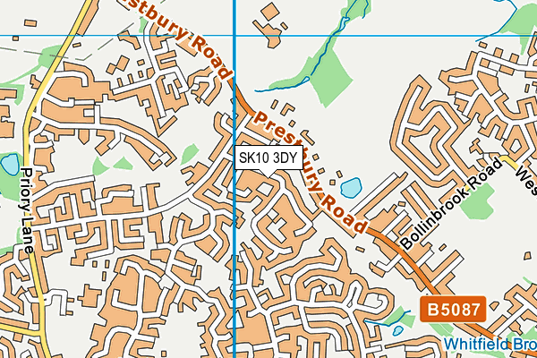 SK10 3DY map - OS VectorMap District (Ordnance Survey)