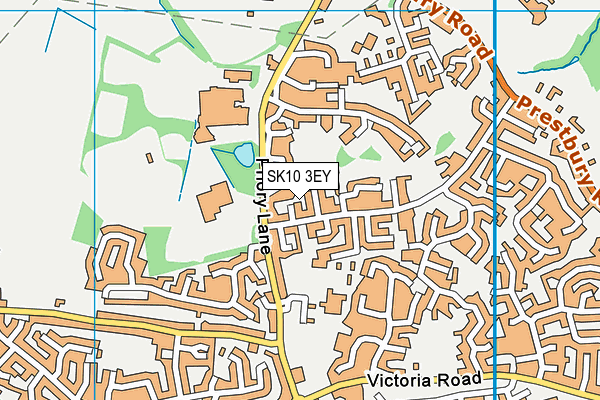 SK10 3EY map - OS VectorMap District (Ordnance Survey) SK10 3EY map - OS VectorMap District (Ordnance Survey)