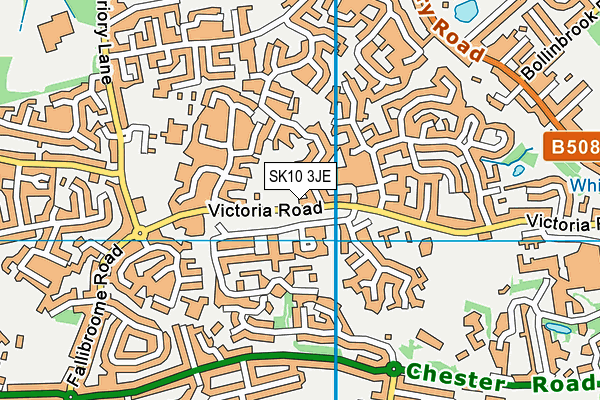 SK10 3JE map - OS VectorMap District (Ordnance Survey)