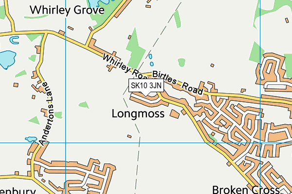 SK10 3JN map - OS VectorMap District (Ordnance Survey)