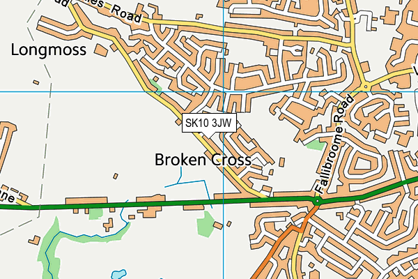 SK10 3JW map - OS VectorMap District (Ordnance Survey)