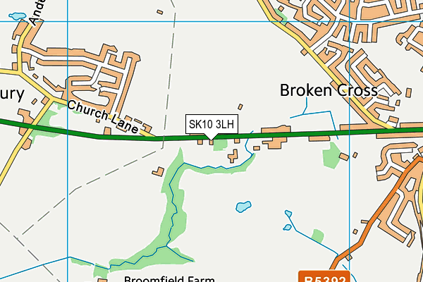 SK10 3LH map - OS VectorMap District (Ordnance Survey)