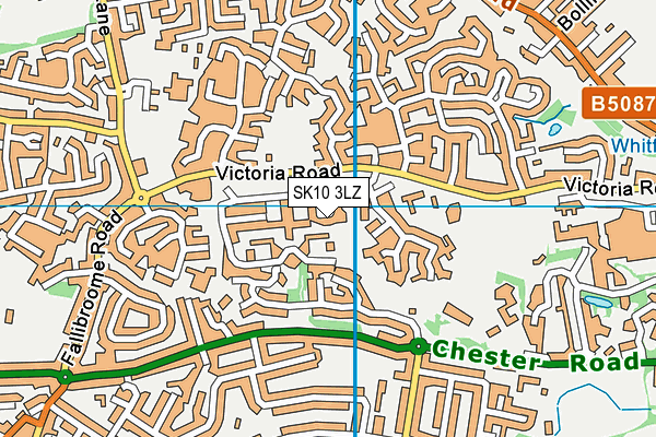 SK10 3LZ map - OS VectorMap District (Ordnance Survey)
