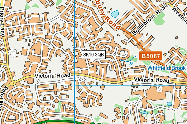SK10 3QB map - OS VectorMap District (Ordnance Survey) SK10 3QB map - OS VectorMap District (Ordnance Survey)