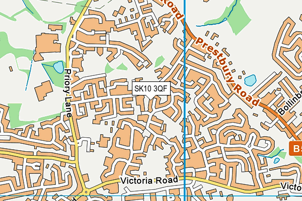SK10 3QF map - OS VectorMap District (Ordnance Survey) SK10 3QF map - OS VectorMap District (Ordnance Survey)