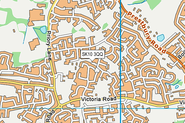 SK10 3QQ map - OS VectorMap District (Ordnance Survey) SK10 3QQ map - OS VectorMap District (Ordnance Survey)