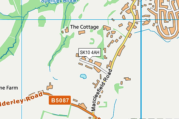 SK10 4AH map - OS VectorMap District (Ordnance Survey)