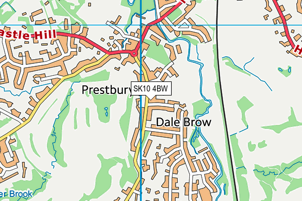 SK10 4BW map - OS VectorMap District (Ordnance Survey)