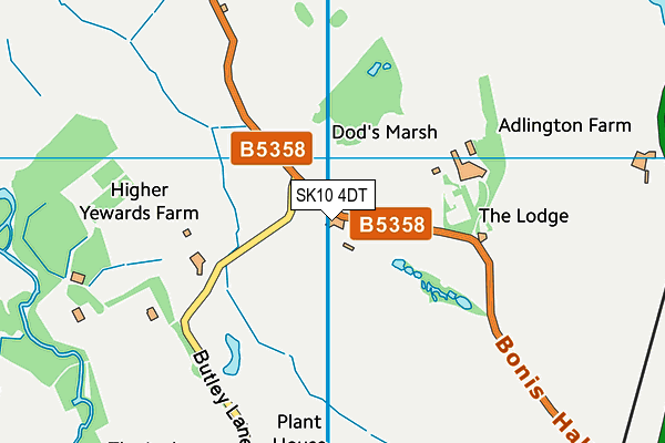 SK10 4DT map - OS VectorMap District (Ordnance Survey) SK10 4DT map - OS VectorMap District (Ordnance Survey)