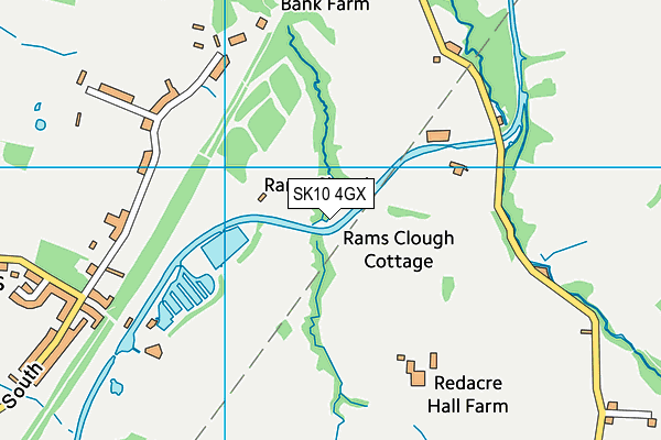 SK10 4GX map - OS VectorMap District (Ordnance Survey)