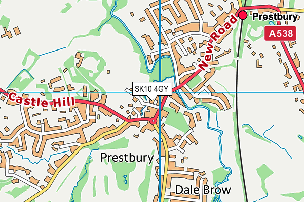 SK10 4GY map - OS VectorMap District (Ordnance Survey)