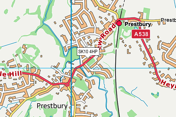 SK10 4HP map - OS VectorMap District (Ordnance Survey)