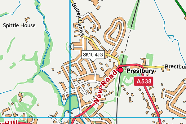 SK10 4JG map - OS VectorMap District (Ordnance Survey)
