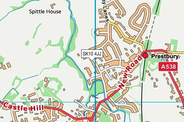 SK10 4JJ map - OS VectorMap District (Ordnance Survey)