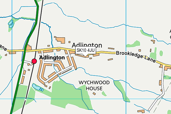 SK10 4JU map - OS VectorMap District (Ordnance Survey)