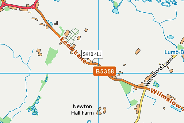 SK10 4LJ map - OS VectorMap District (Ordnance Survey)