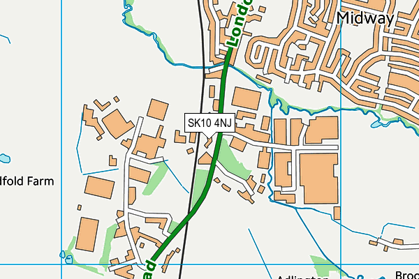 SK10 4NJ map - OS VectorMap District (Ordnance Survey) SK10 4NJ map - OS VectorMap District (Ordnance Survey)