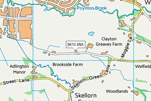 SK10 4NX map - OS VectorMap District (Ordnance Survey)