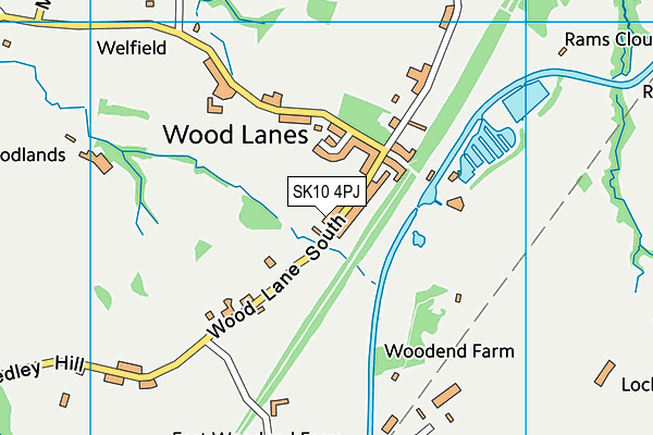 SK10 4PJ map - OS VectorMap District (Ordnance Survey) SK10 4PJ map - OS VectorMap District (Ordnance Survey)