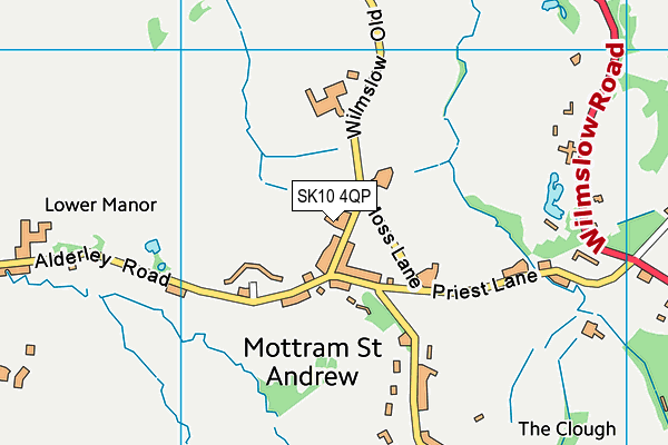 SK10 4QP map - OS VectorMap District (Ordnance Survey)