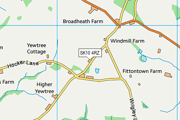 SK10 4RZ map - OS VectorMap District (Ordnance Survey) SK10 4RZ map - OS VectorMap District (Ordnance Survey)