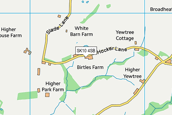 SK10 4SB map - OS VectorMap District (Ordnance Survey)