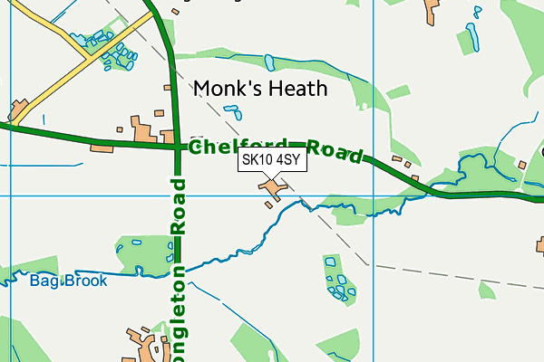 SK10 4SY map - OS VectorMap District (Ordnance Survey)