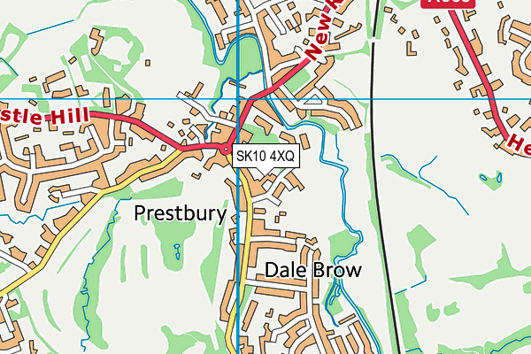 SK10 4XQ map - OS VectorMap District (Ordnance Survey)