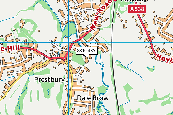 SK10 4XY map - OS VectorMap District (Ordnance Survey)