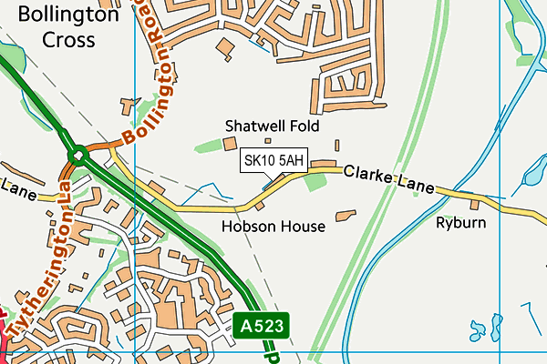 SK10 5AH map - OS VectorMap District (Ordnance Survey) SK10 5AH map - OS VectorMap District (Ordnance Survey)