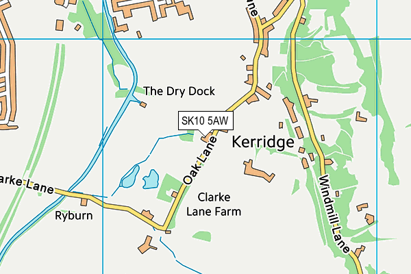 SK10 5AW map - OS VectorMap District (Ordnance Survey) SK10 5AW map - OS VectorMap District (Ordnance Survey)